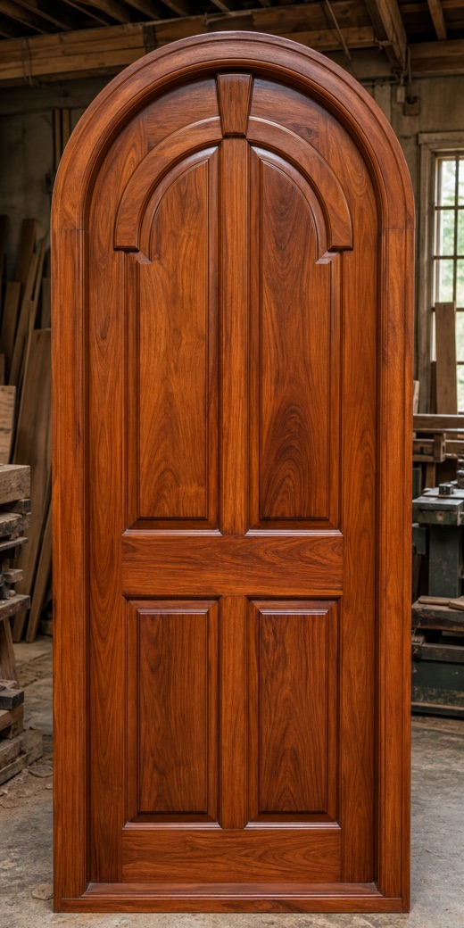 Arched wooden door pattern